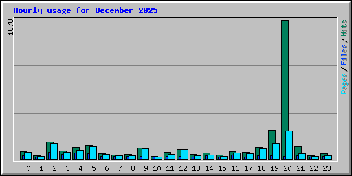 Hourly usage for December 2025